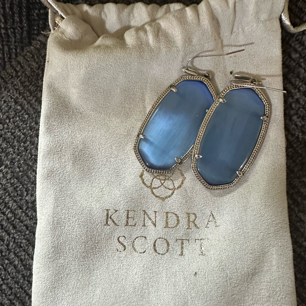 Kendra Scott Blue Silver Earrings